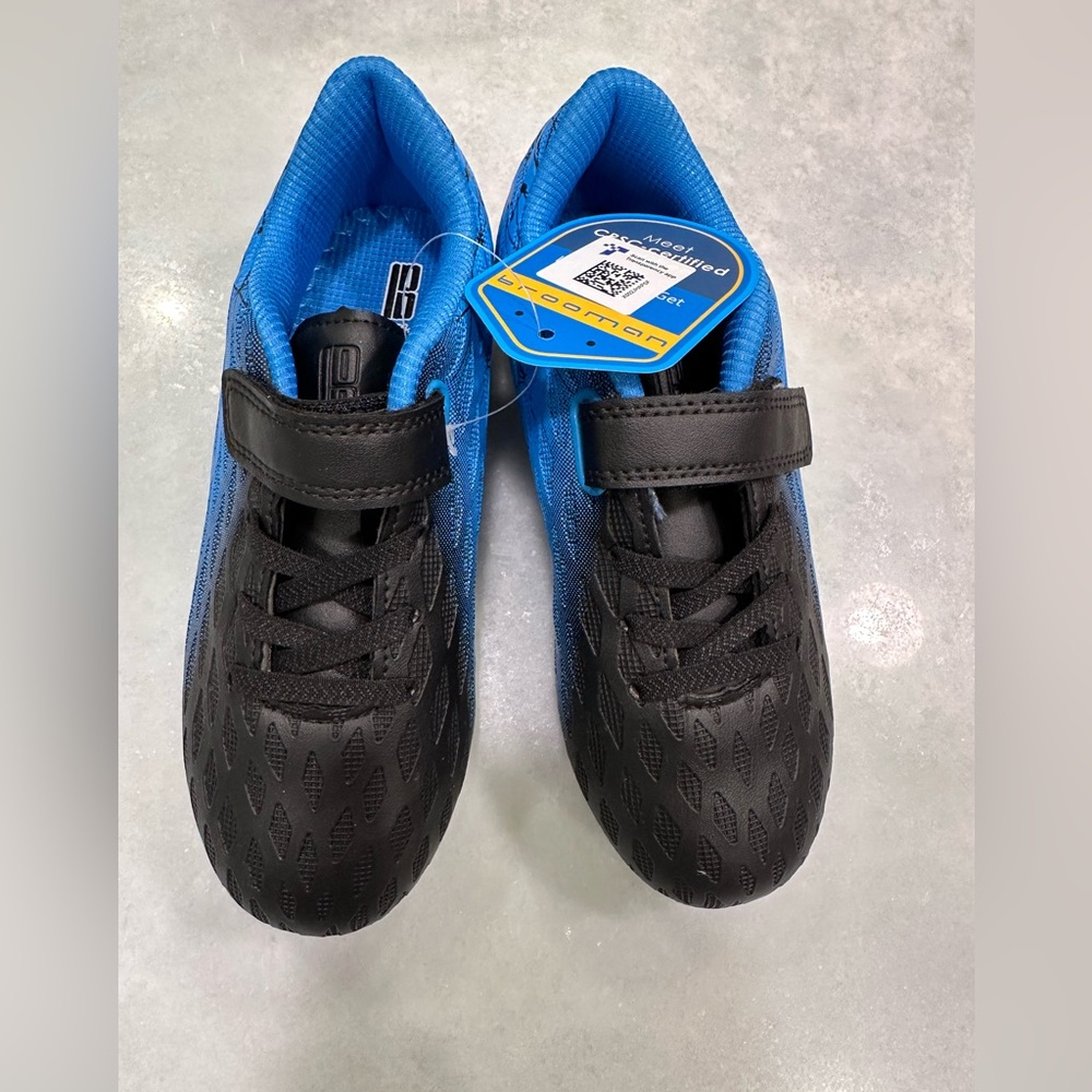 Kids Blue and Black Cleats
